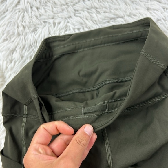 Lululemon Pace Rival High-Rise Crop 22" Dark Olive - Picture 3 of 6